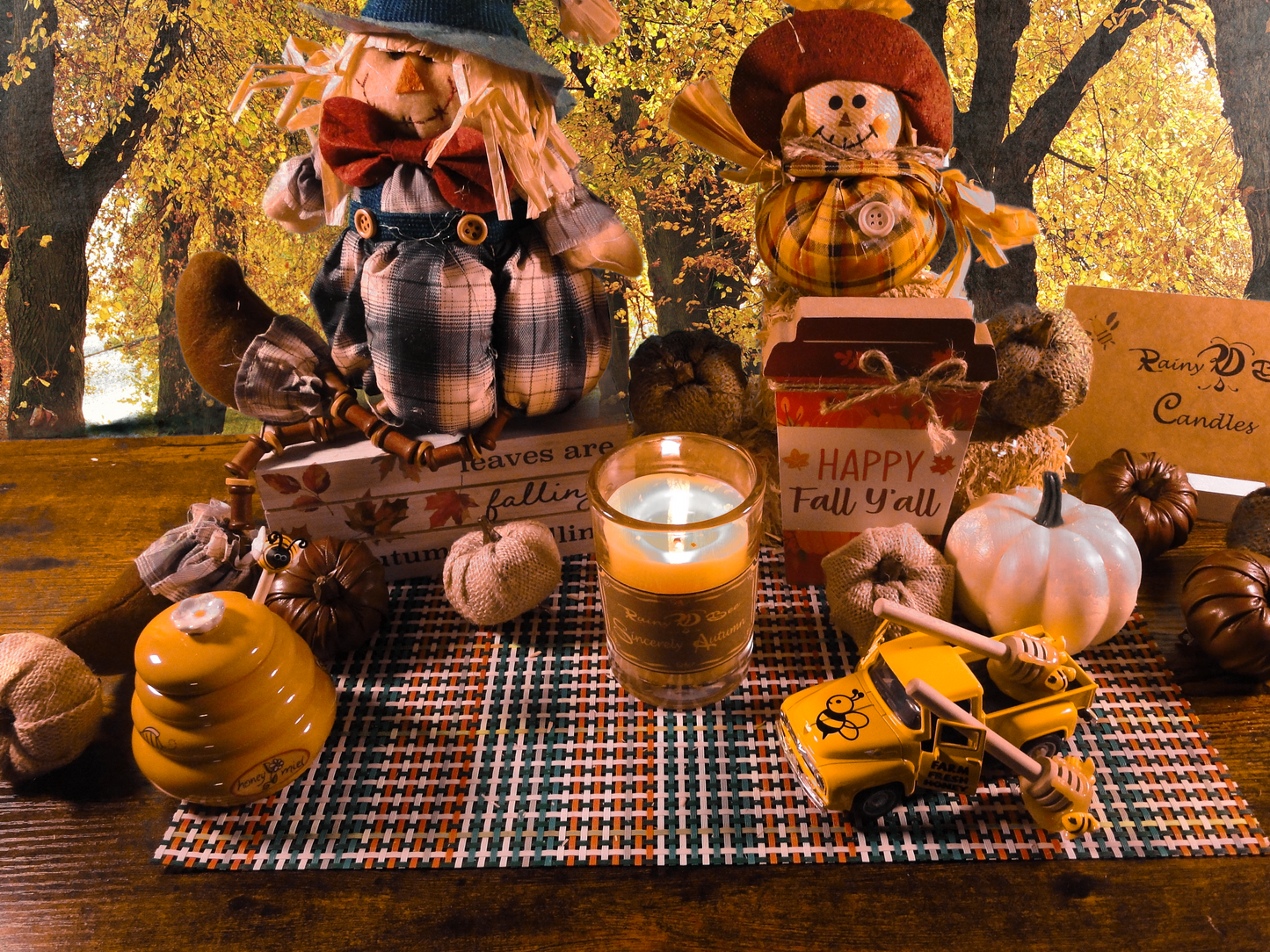 Sincerely Autumn Beeswax Candle Set