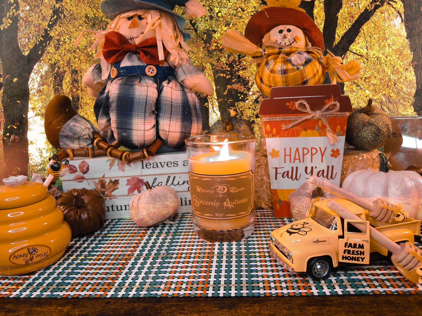 Sincerely Autumn Beeswax Candle Set